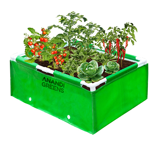 Green 3x2x1 Fit Hdpe Rectangular Grow Bag