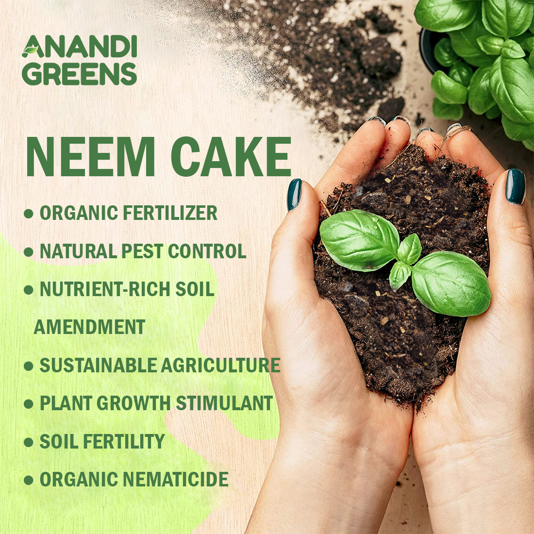 Neem Cake Fertilizer - Black Matt Finish | Organic Agriculture Use, Versatile Raw Material For Sustainable Farming Solutions
