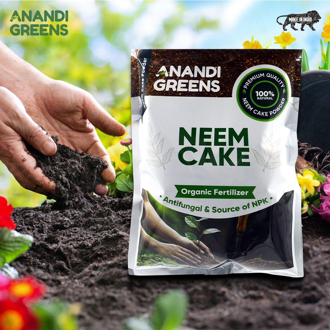 Neem Cake Fertilizer - Black Matt Finish | Organic Agriculture Use, Versatile Raw Material For Sustainable Farming Solutions