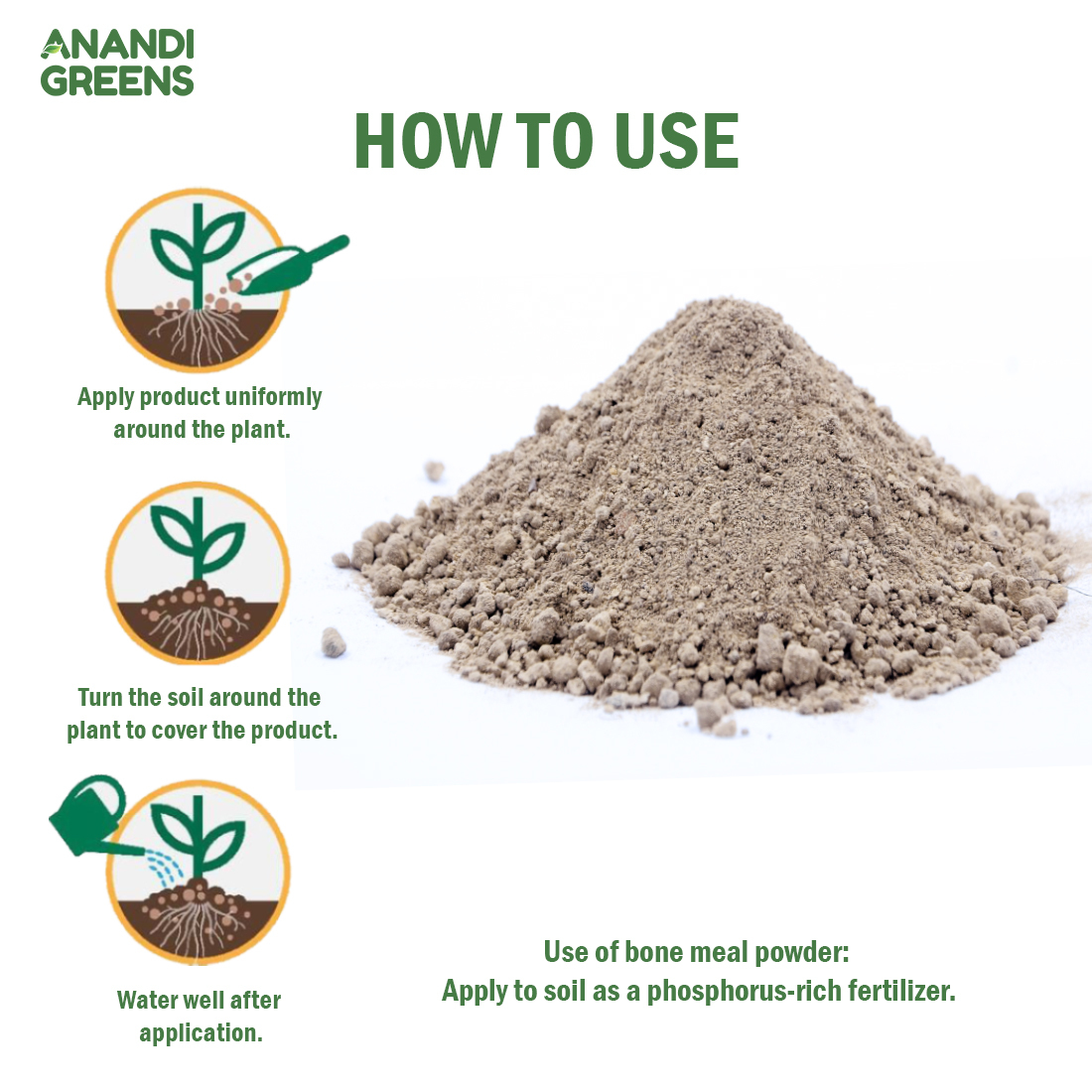 Meat Bone Meal Powder - Brown Matte Finish | Agricultural Use, Nutrient-rich Organic Fertilizer