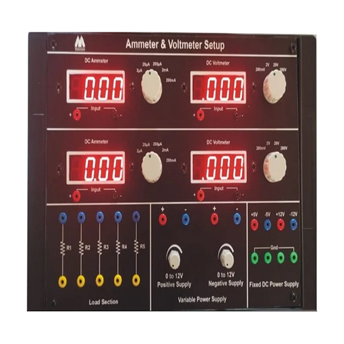 Black Ammeters And Voltmeter Trainer