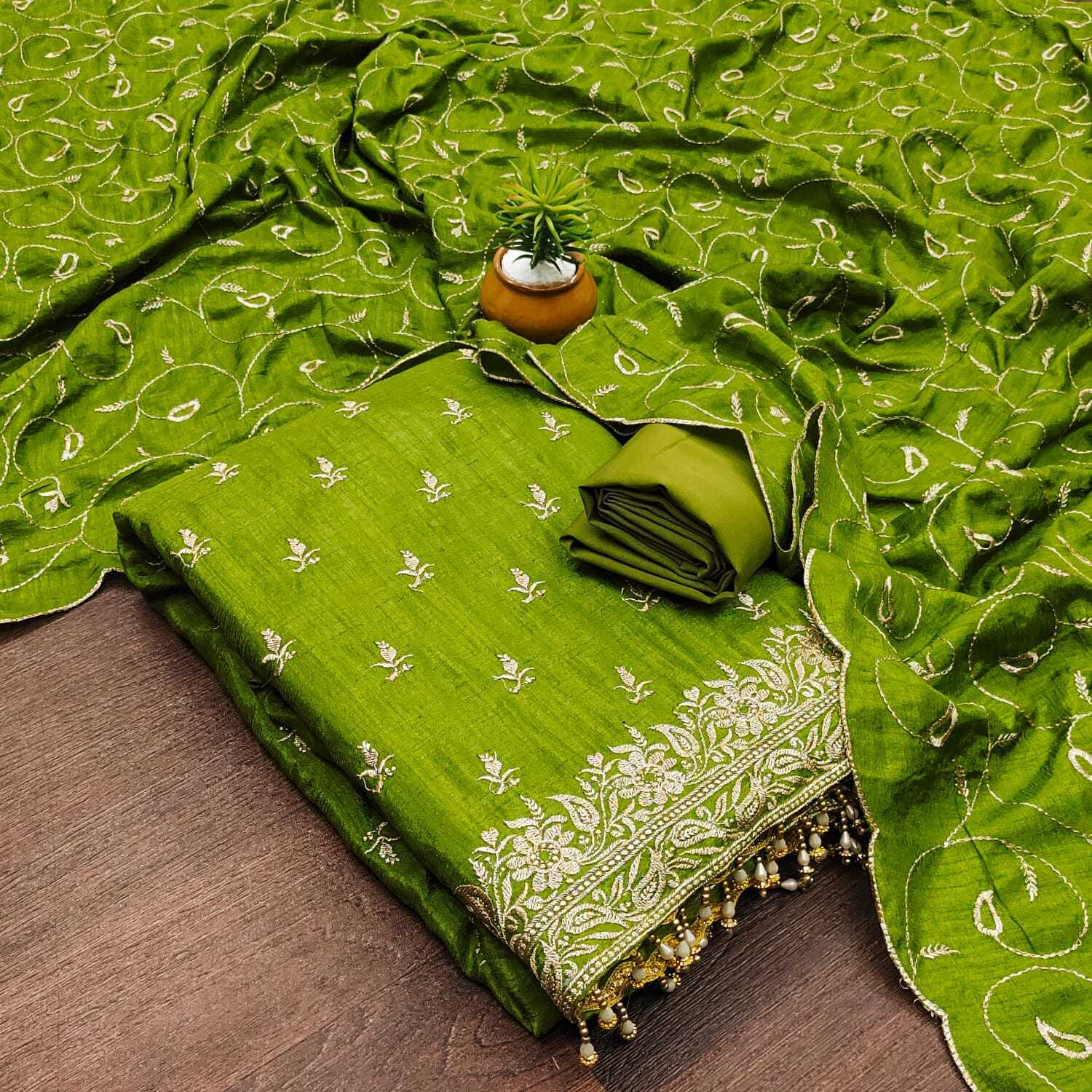 slim fit dress slacks Pure Khaddi Chiffon Banarasi Dress Material – The Crafts Banaras