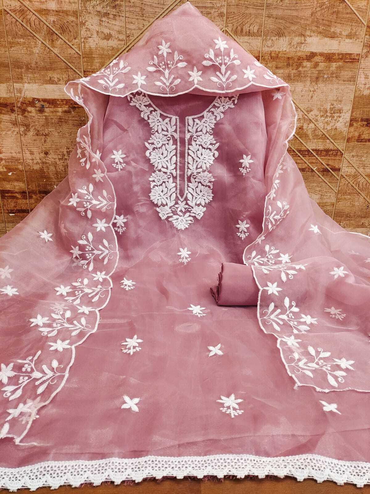 Organza Silk Dress - Color: Pink