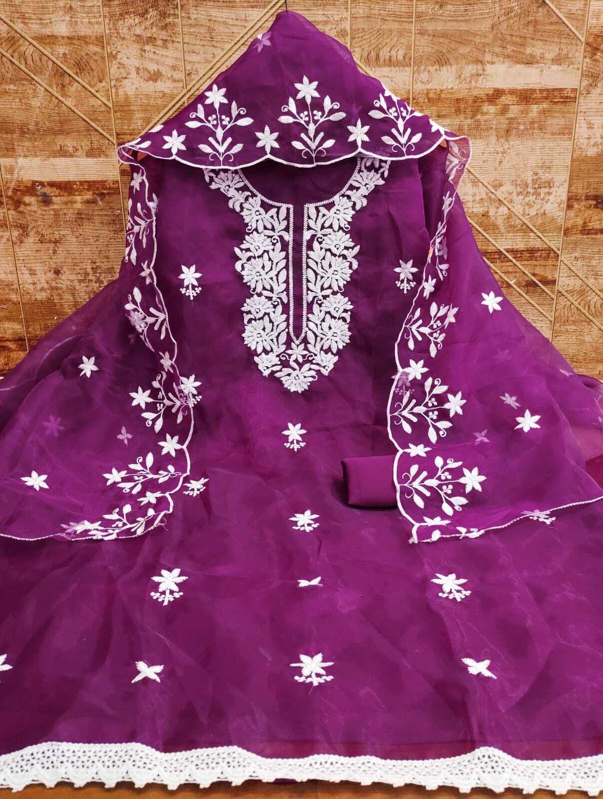 Organza Silk Dress - Color: Pink