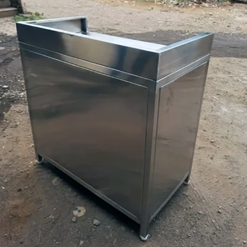 Stainless Steel Cash Counter - Color: Silver