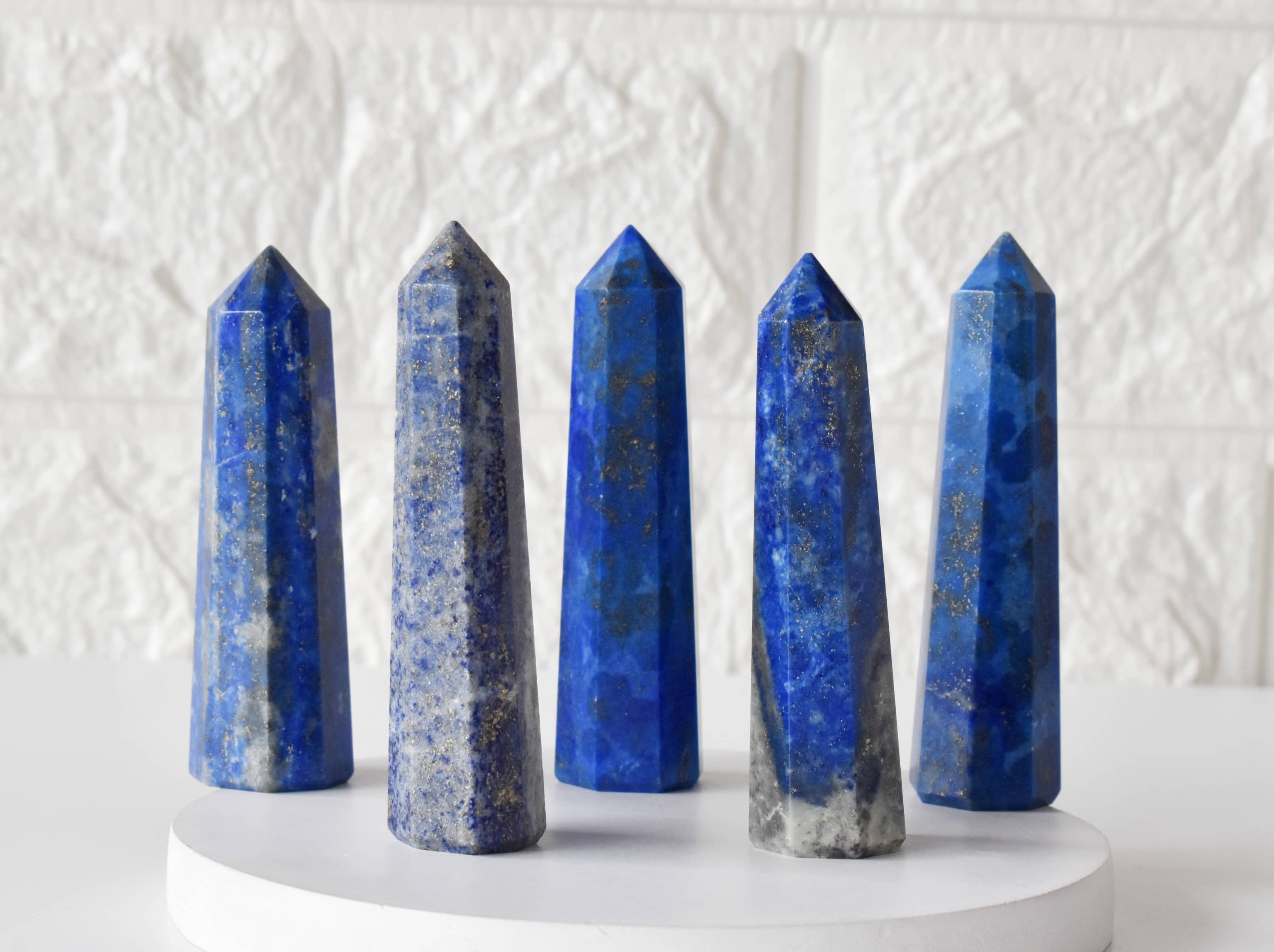 Lapis Lazuli Obelisk Point Crystal Tower - Grade: Aaa
