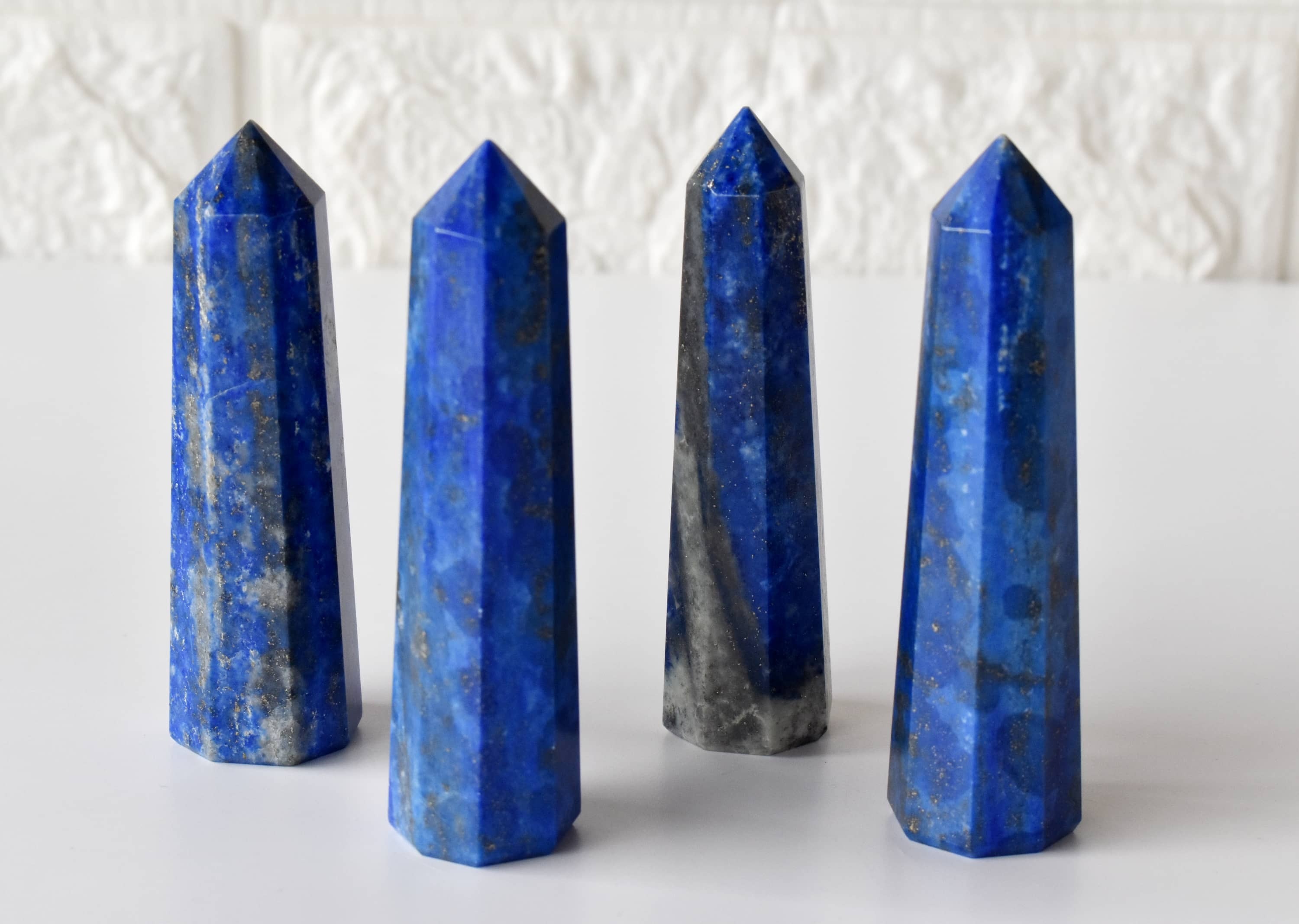Lapis Lazuli Obelisk Point Crystal Tower - Grade: Aaa