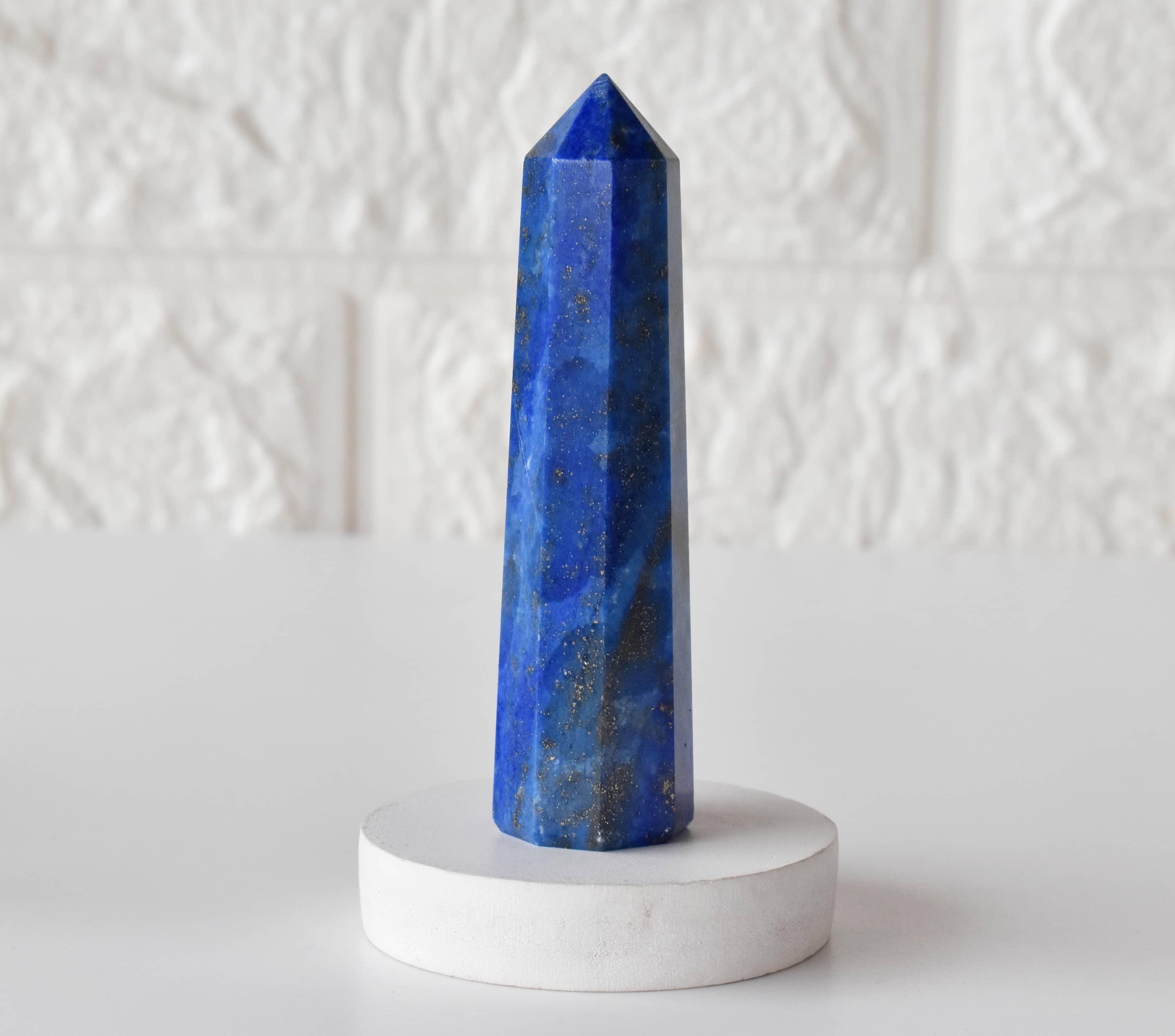 Lapis Lazuli Obelisk Point Crystal Tower - Grade: Aaa