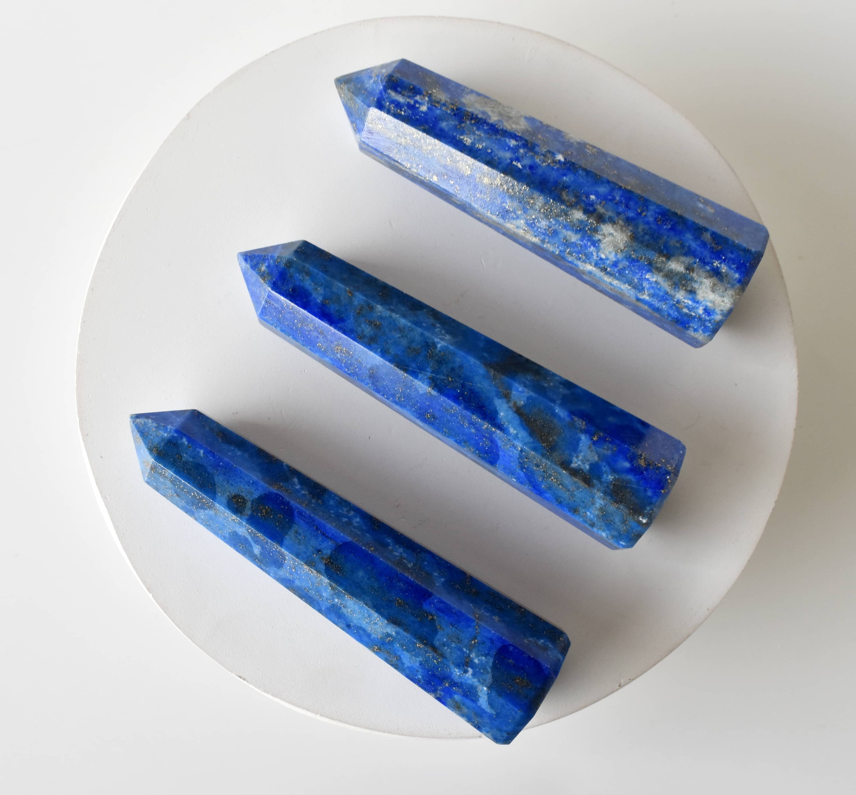 Lapis Lazuli Obelisk Point Crystal Tower - Grade: Aaa