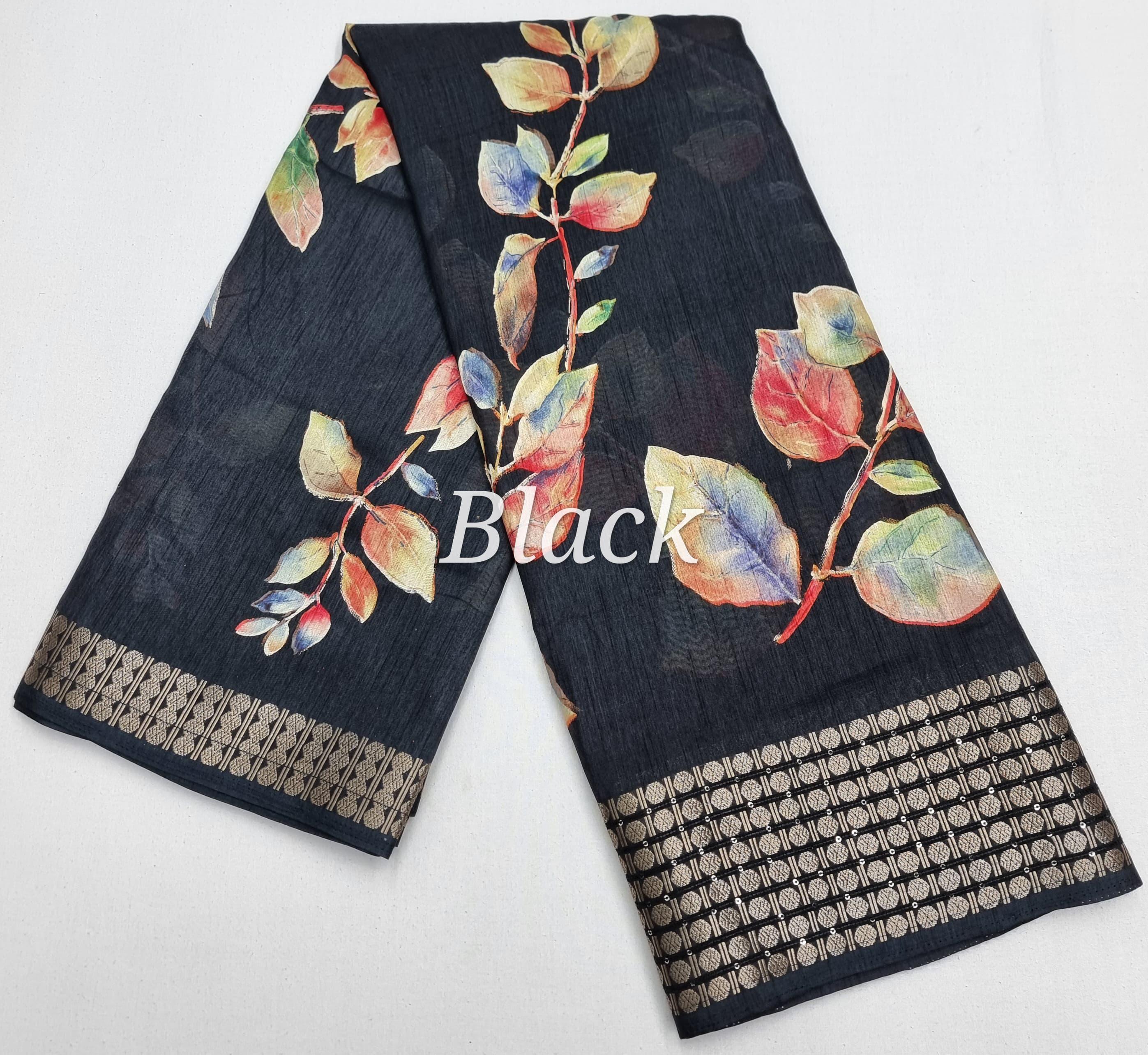 Dola Silk Sarees - Silk, 6.30 Meter, Multicolor | Plain Design, Skin Friendly, Washable, Printed Pattern, Party Wear, Summer Suitable