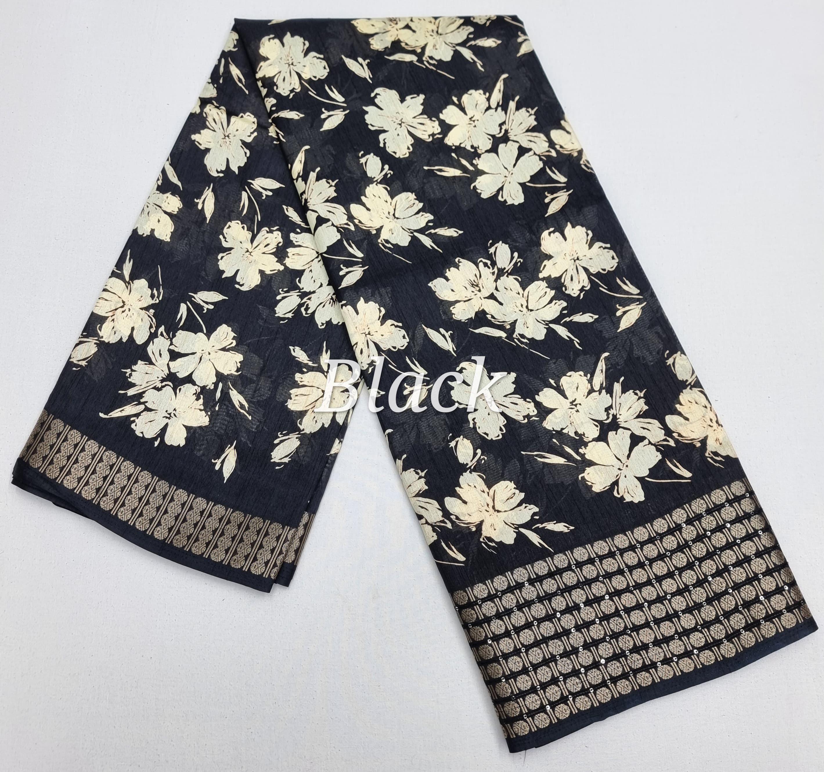 Dola Silk Sarees - Silk, 6.30 Meter, Multicolor | Plain Design, Skin Friendly, Washable, Printed Pattern, Party Wear, Summer Suitable
