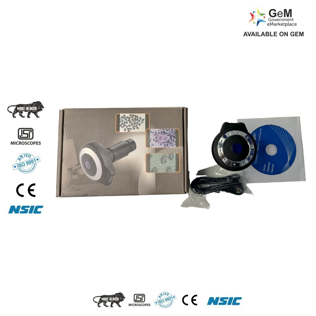 1.3 Mega Pixel Microscope Camera - Color: Black