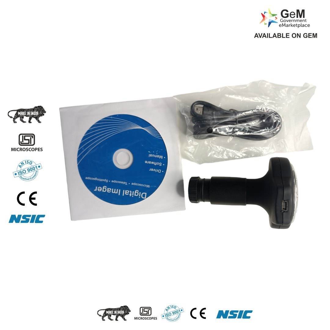 1.3 Mega Pixel Microscope Camera - Color: Black