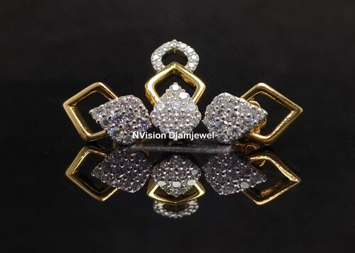 The Deco Dome Natural Diamond Pendant Set
