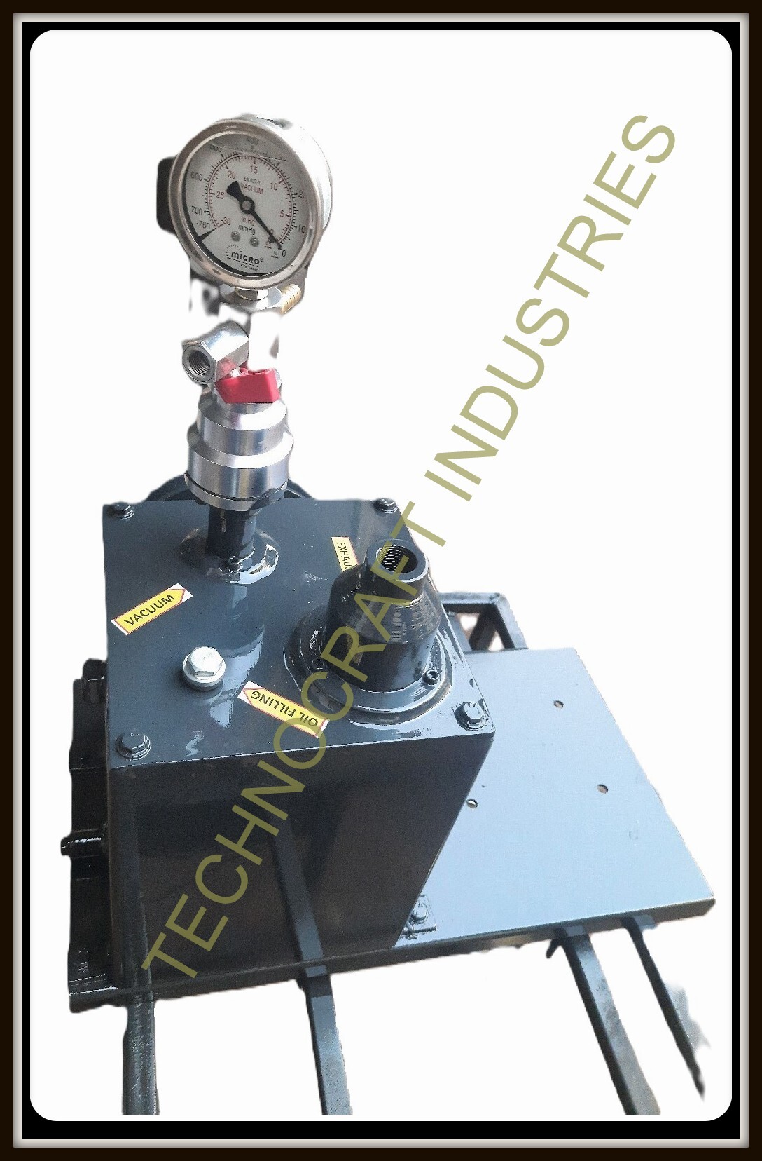 Laboratory Oil Sealed Vacuum Pump - Color: Grey