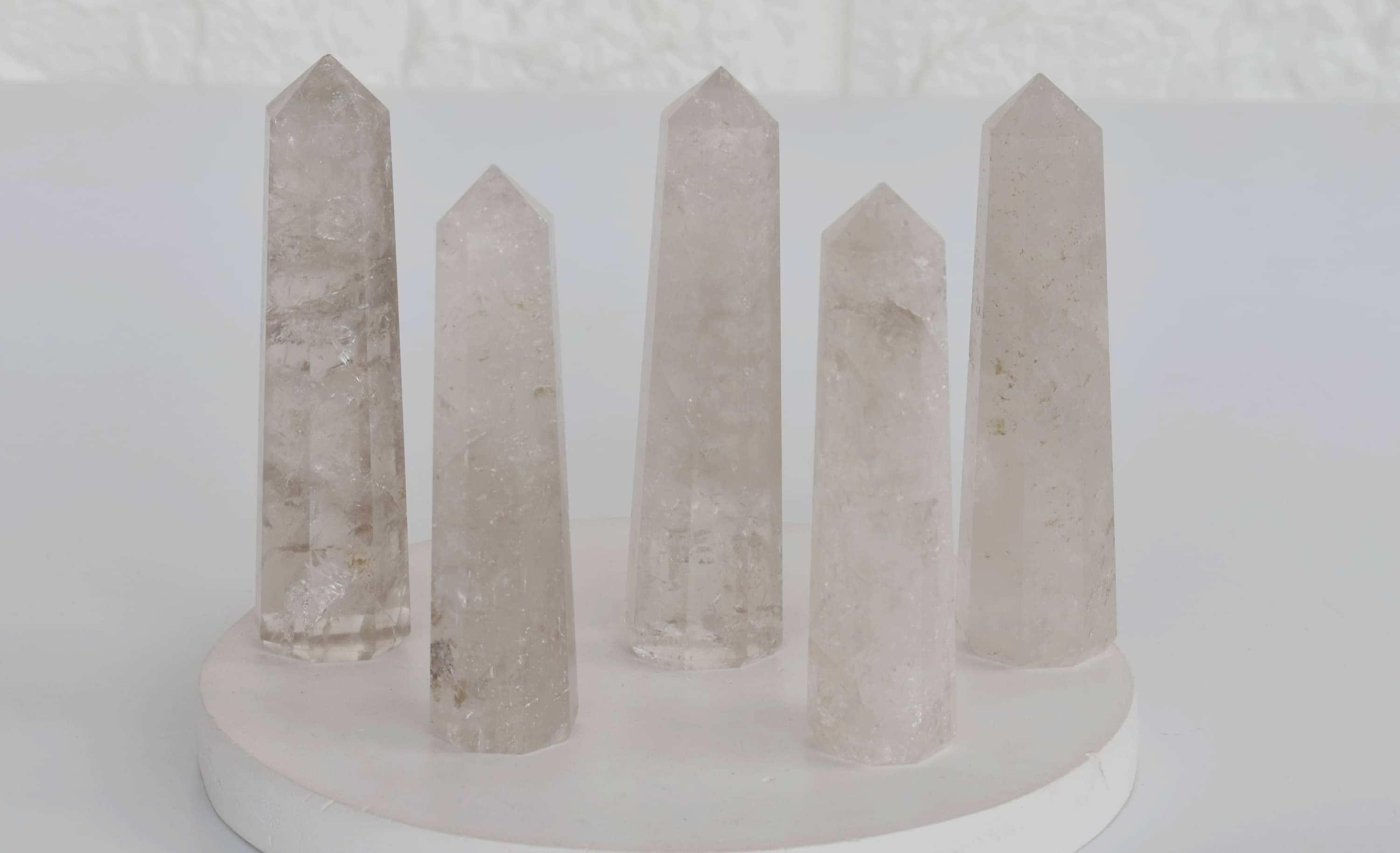 Smokey Quartz Obelisk Point Crystal Tower