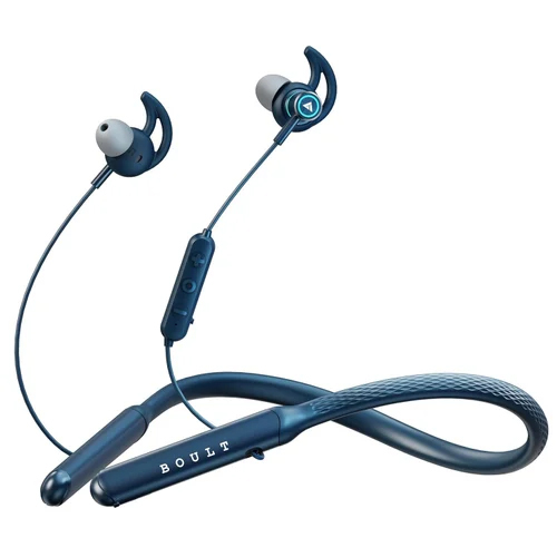 Boult Audio Curve Max Bluetooth Earphones - Durable Plastic, Multicolor Design | Built-in Battery, Warranty Included