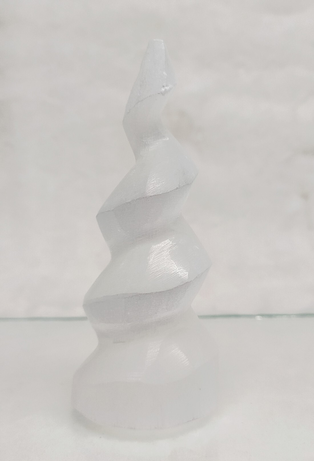 Selenite Spiral Point, Selenite Crystals Spiral Tower - Grade: Aaa