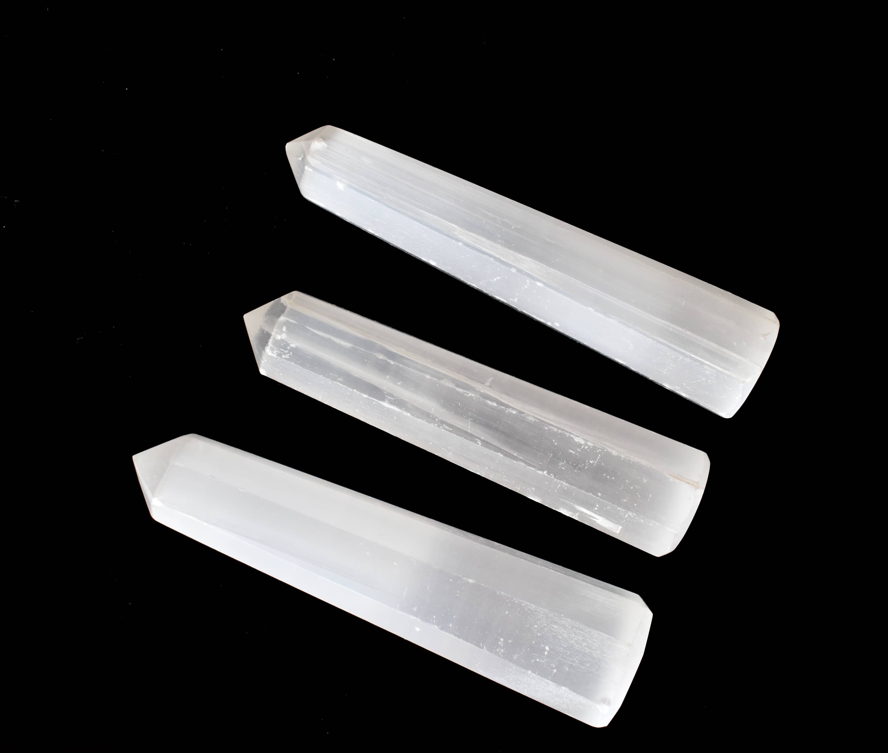 Selenite Obelisk Point Crystal Tower - Grade: Aaa