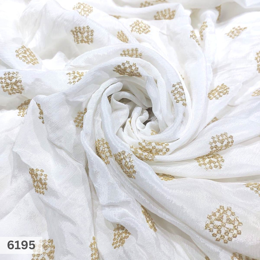 Beautiful Geometrical Design Embroidered Motifs - Color: Multicolor