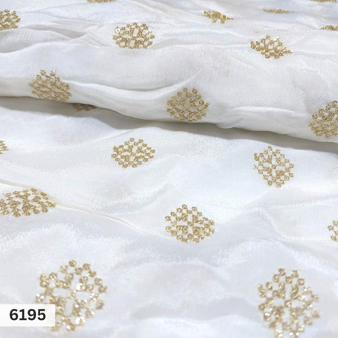 Beautiful Geometrical Design Embroidered Motifs - Color: Multicolor