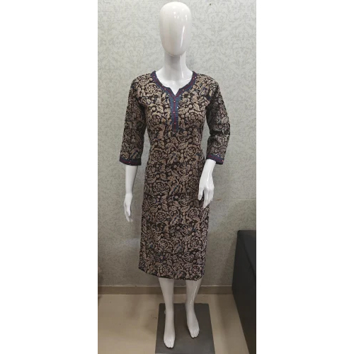 Kalamkari Kurti By Veeha Creation