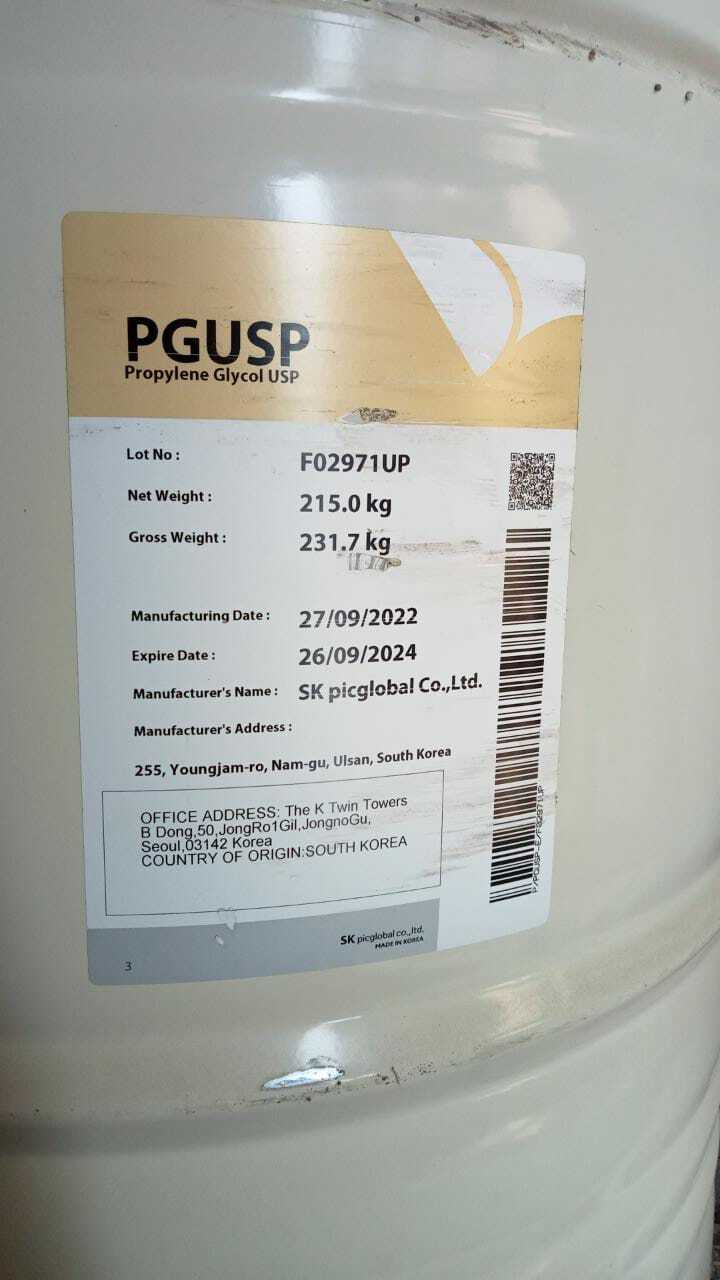 Propylene Glycol (Pg) - Application: Pharma/print/ink