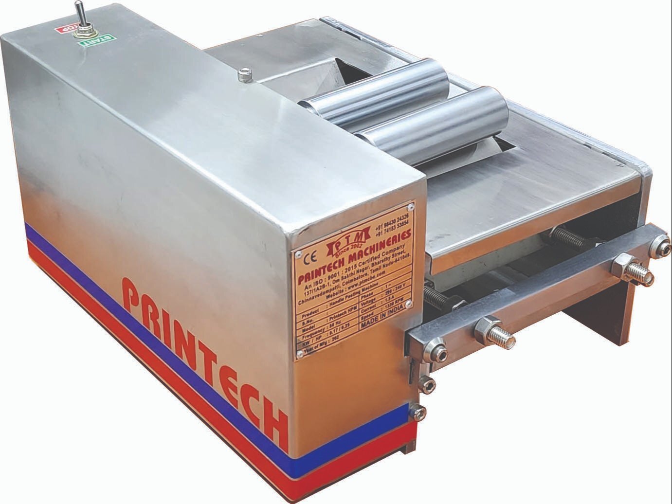 Paper Bag Handle Pasting Machine - High-efficiency, Compact Design | Ideal For Seamless Handle Attachment, User-friendly Operation