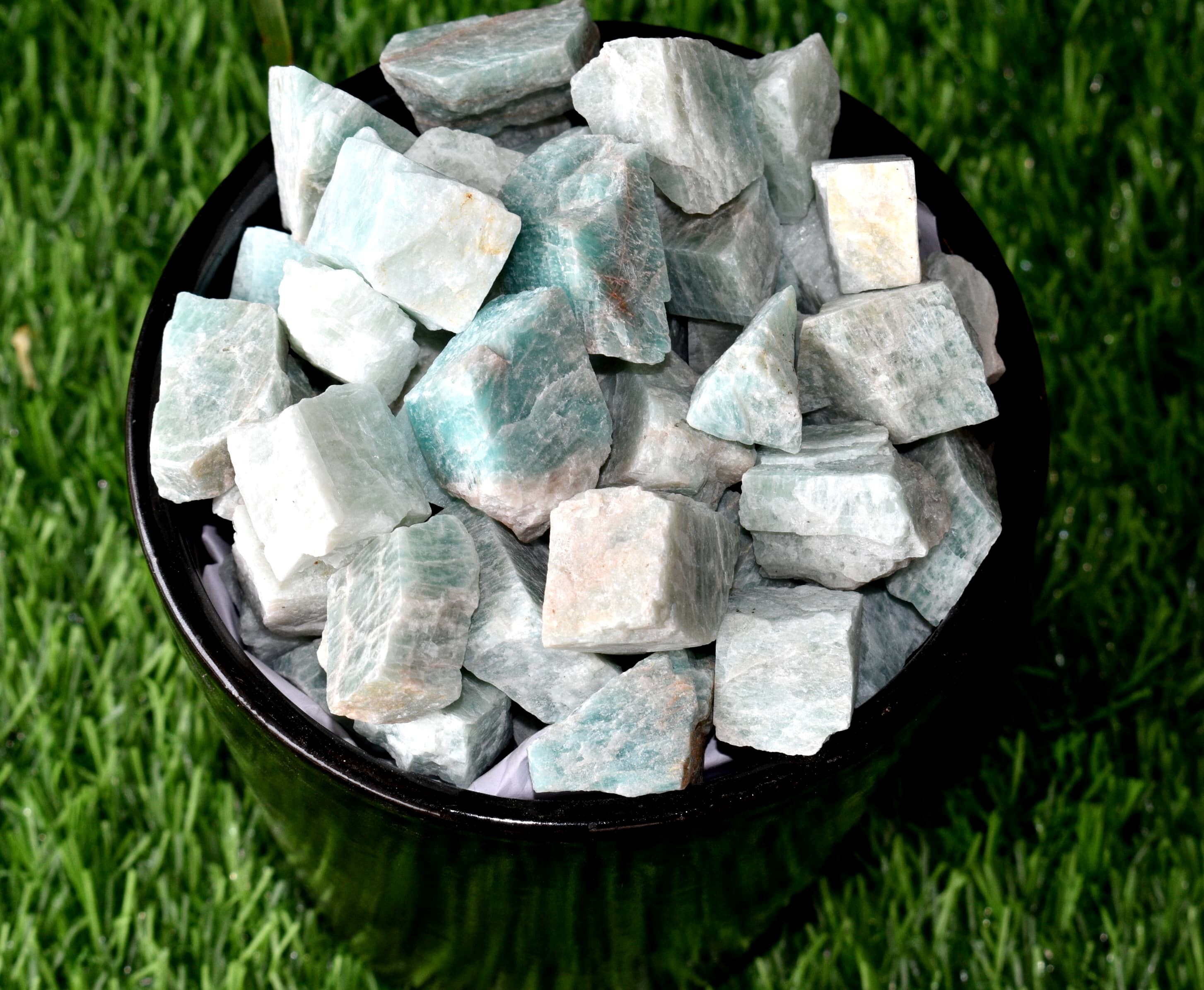 Amazonite Rough Stone Crystal Raw Stone Rough Rock - Grade: Aaa