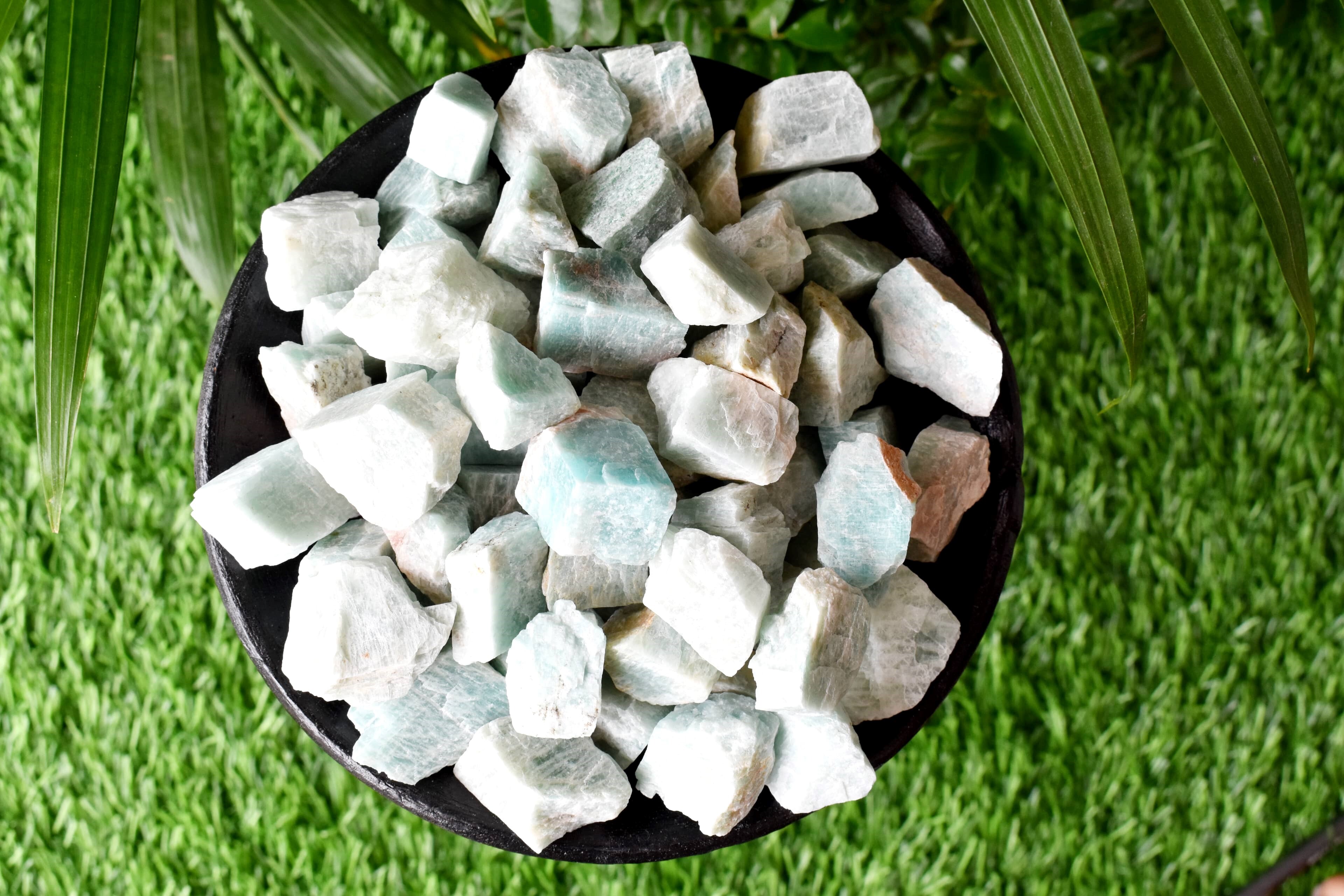 Amazonite Rough Stone Crystal Raw Stone Rough Rock - Grade: Aaa