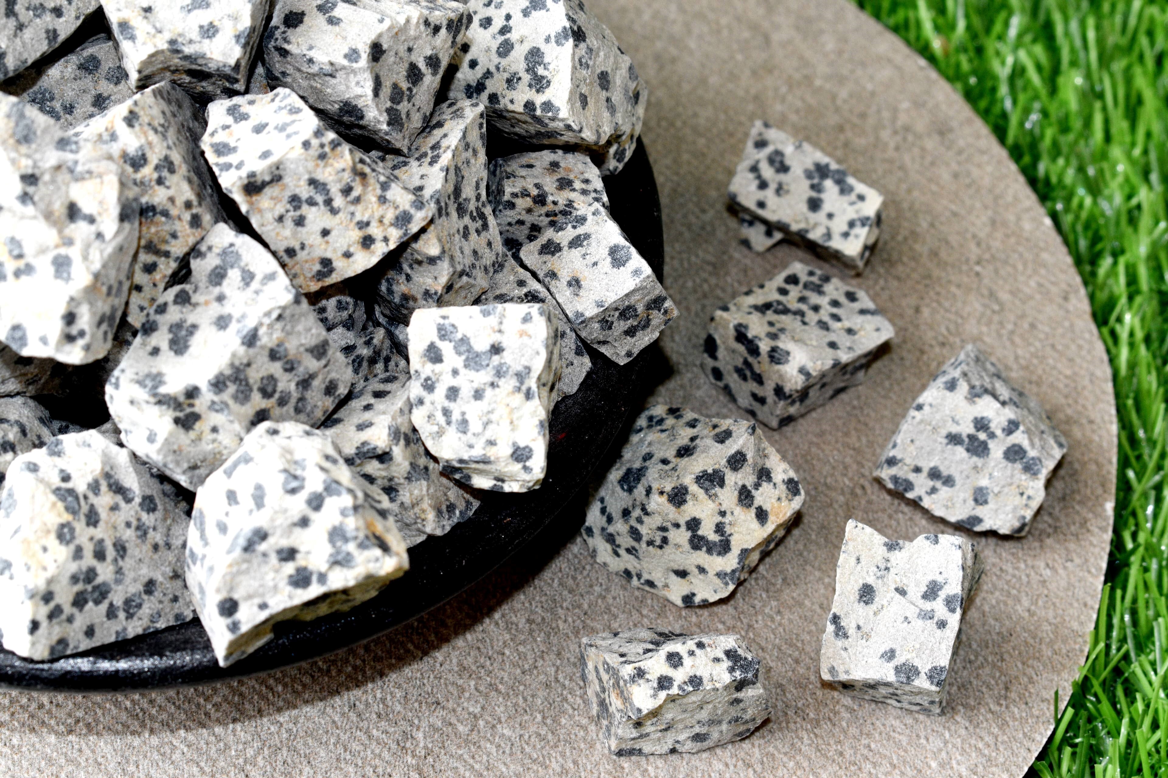 Dalmatian Jasper Rough Stone Crystal Raw Stone Rough Rock - Grade: Aaa