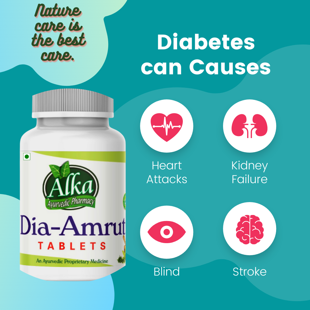 Diabetes Dia-amrut Blood Sugar Control Aurvedic Tablets - Age Group: For Adults