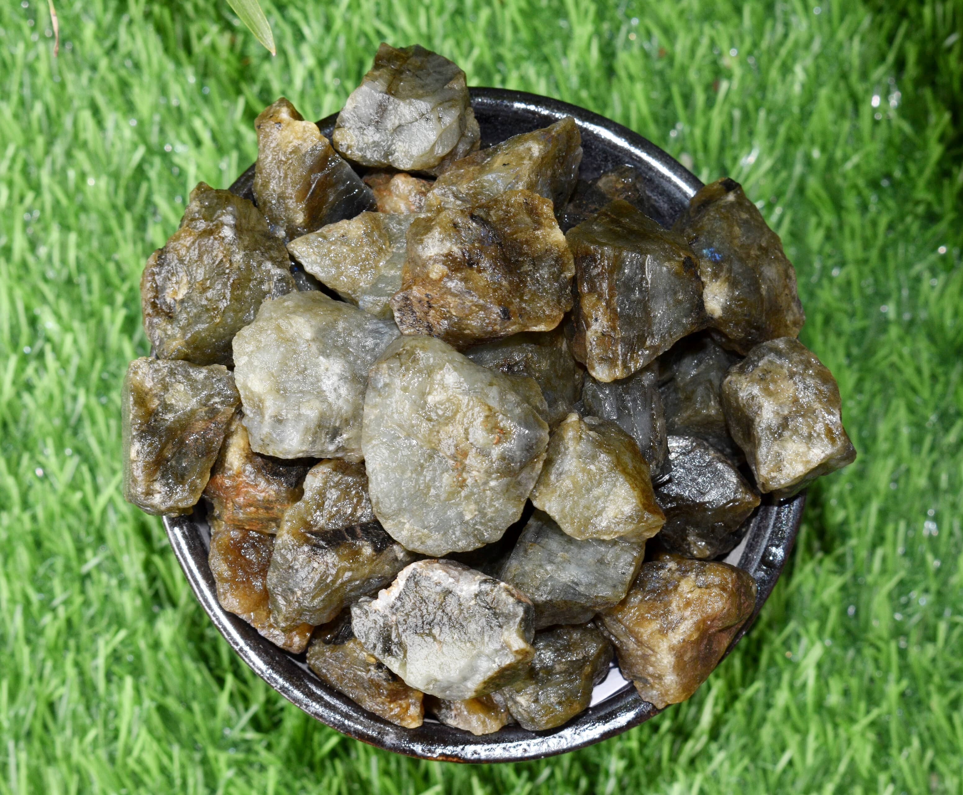 Labradorite Rough Stone Crystal Raw Stone Rough Rock - Grade: Aaa