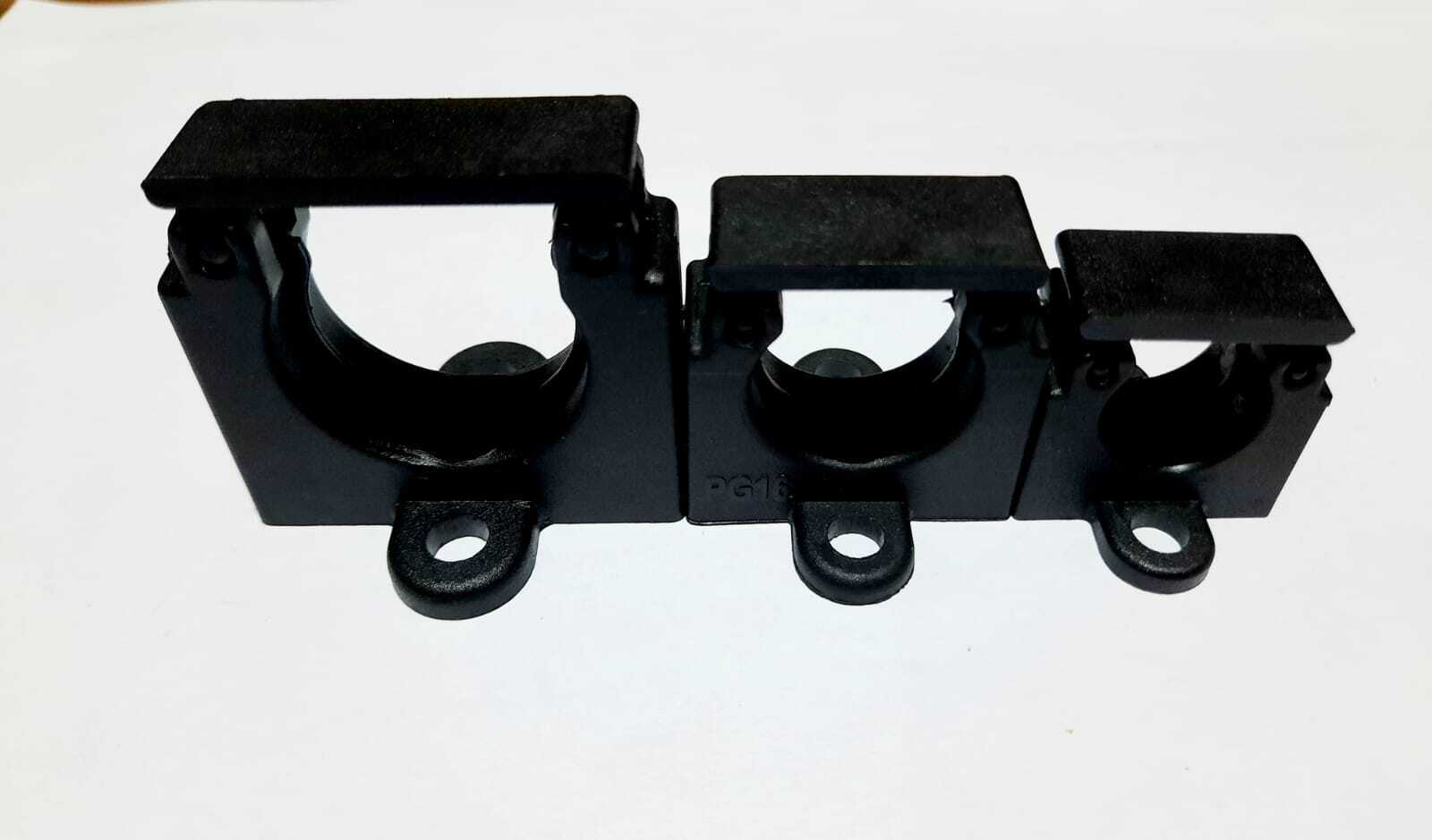 Conduit Clamp Pg - 16 - Polyamide Pa-6, Length 39mm, Height 28mm, Outer Diameter 21.5mm, Color Black (Ral 9005), Uv Resistant, Temperature Range -30â°c To +80â°c