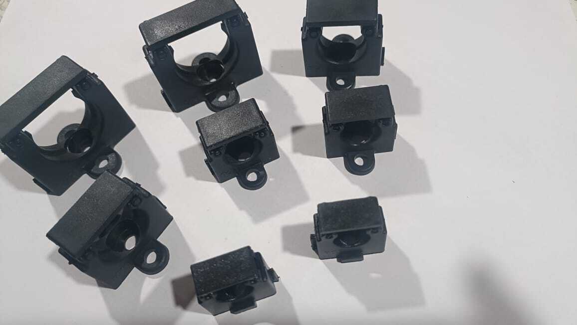 Polyamide Conduit Clamp - 74.5mm Length, 55.5mm Height, Black Ral 9005 | Uv Resistant, Easy To Assemble, 100% Indian Manufactured