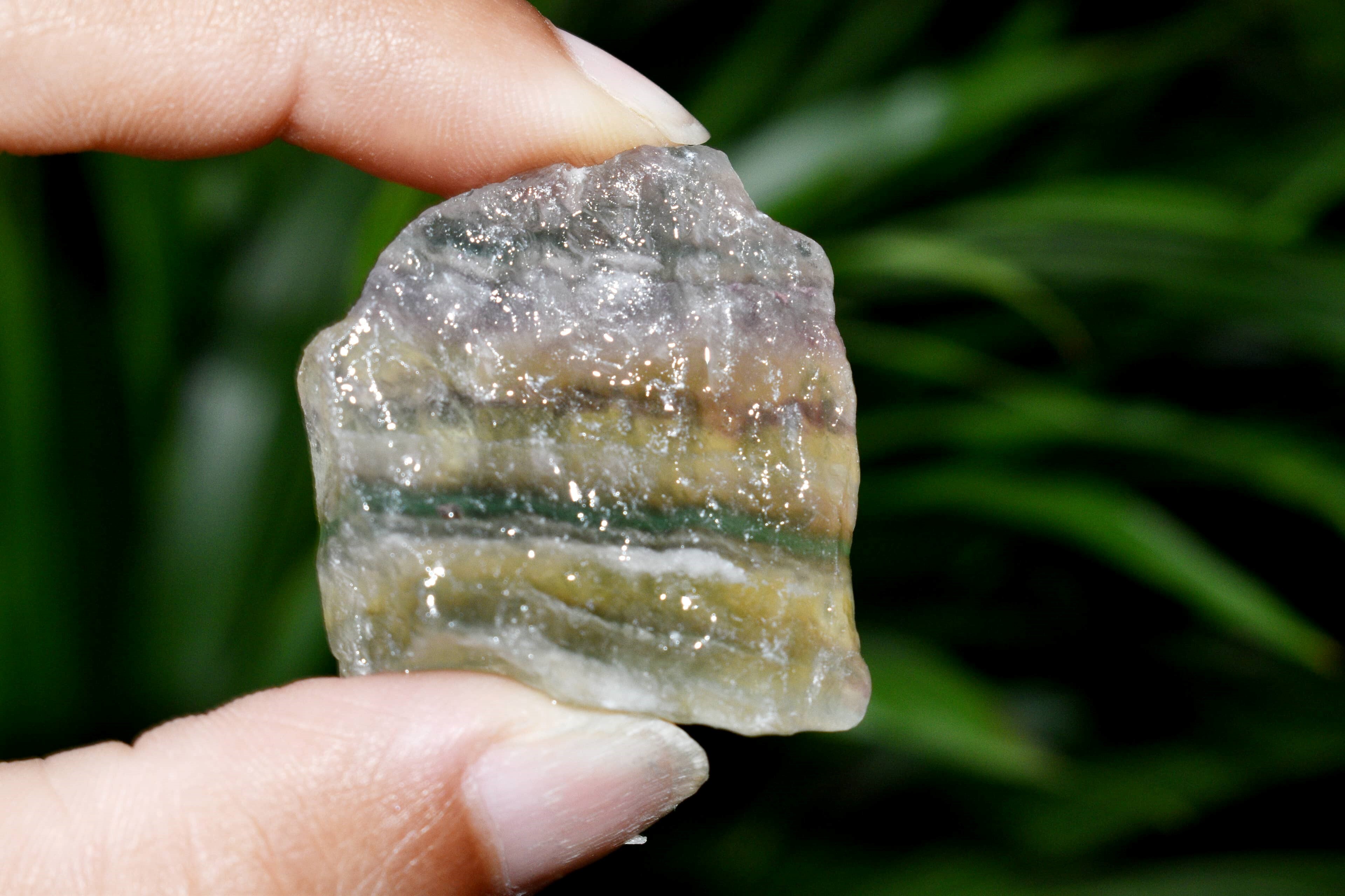 Multi Fluorite Rough Stone Crystal Raw Stone Rough Rock - Color: Multicolour