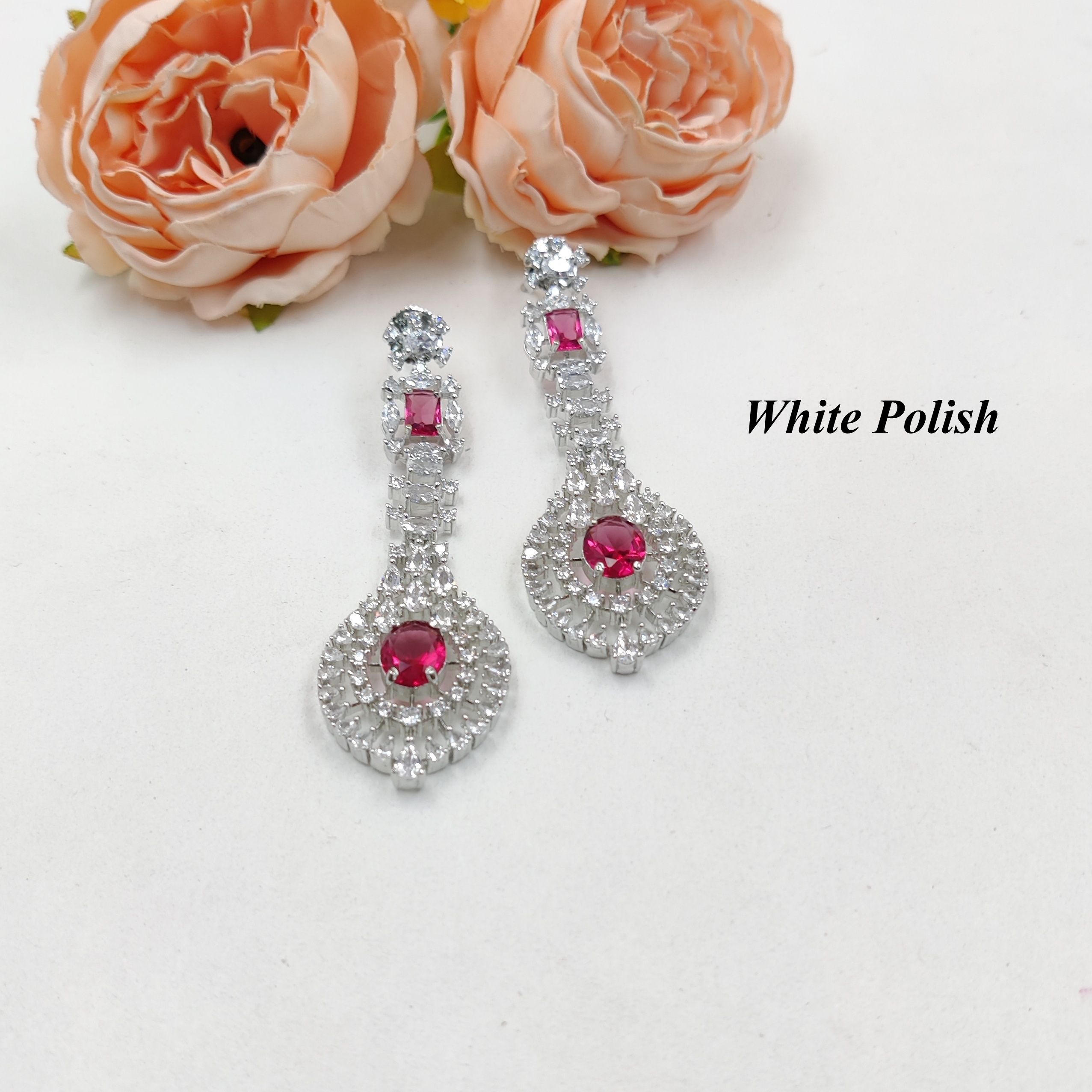 New Modern American Diamond Earring - Aaa Star Cut Zircon, Stunning White Polish | Perfect For Weddings, Engagements, Anniversaries, And Everyday Elegance