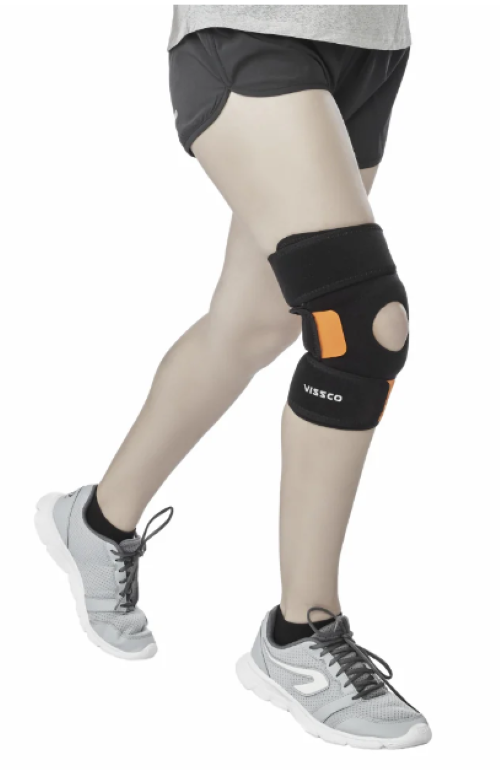 Black Neoprne Knee Support With Velcro (P.c.no: 1421) (S/m/l/xl/xxl)