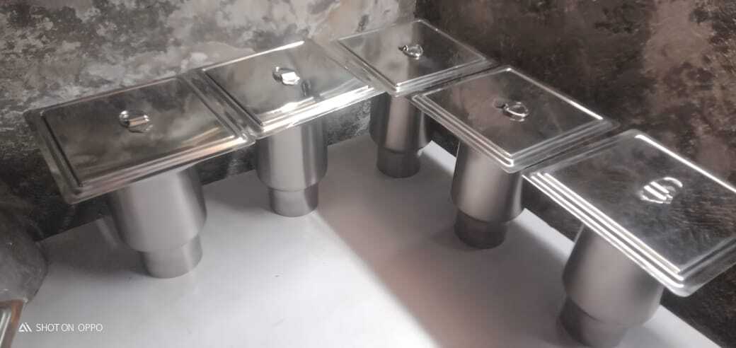 Ss Drain Trap - 200mm X 200mm X 225mm | Stainless Steel, Double Seal, Matte Finish, Square Shape, 80mm Outlet, 1.2mm Thickness