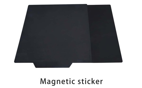 Magnetic Sticker Double Side Bed Tape 220X220Mm Square Build Plate Tape Surface Flex Plate For 3D Printer Machine - Color: Black