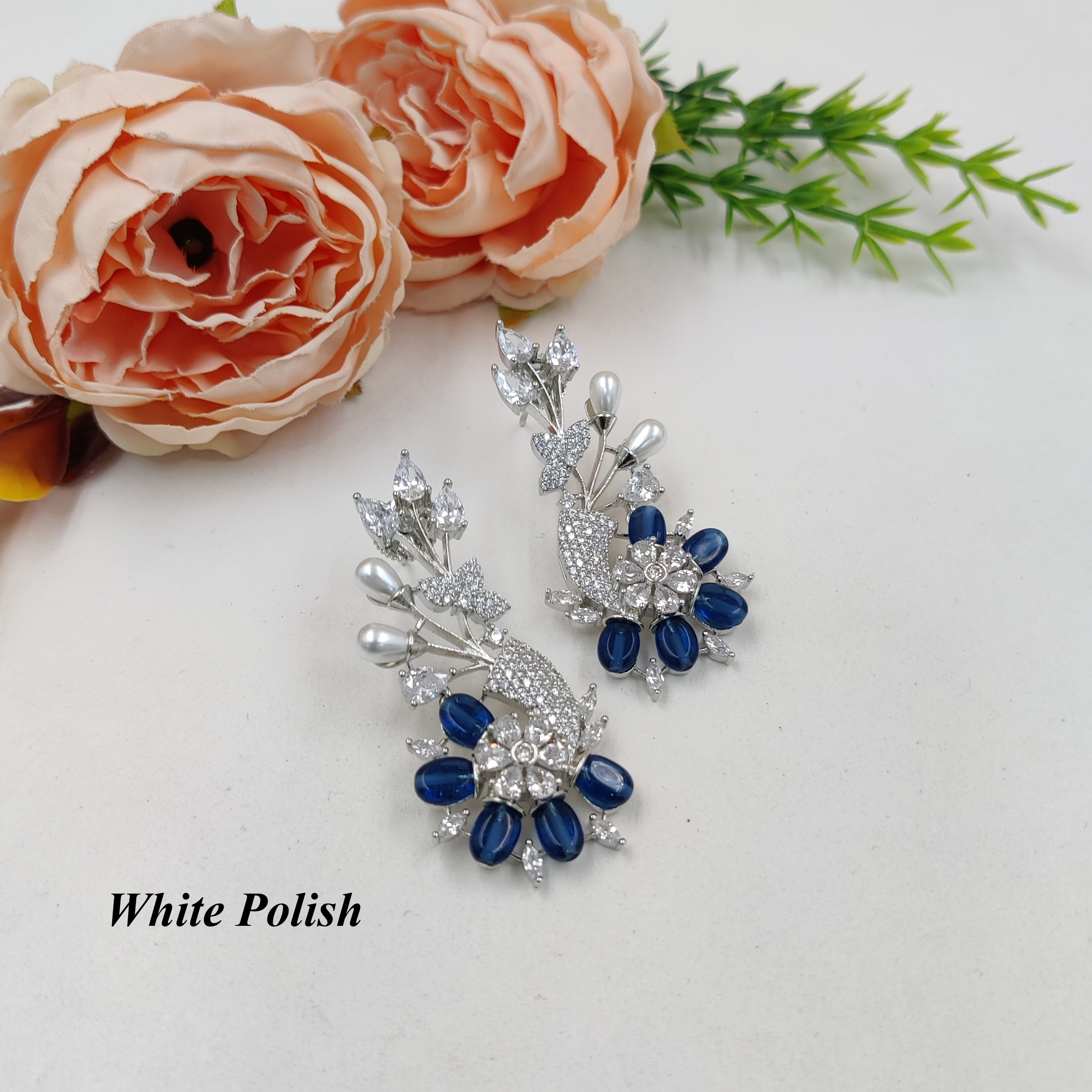 Shiny American Diamond Earrings - Gender: Women