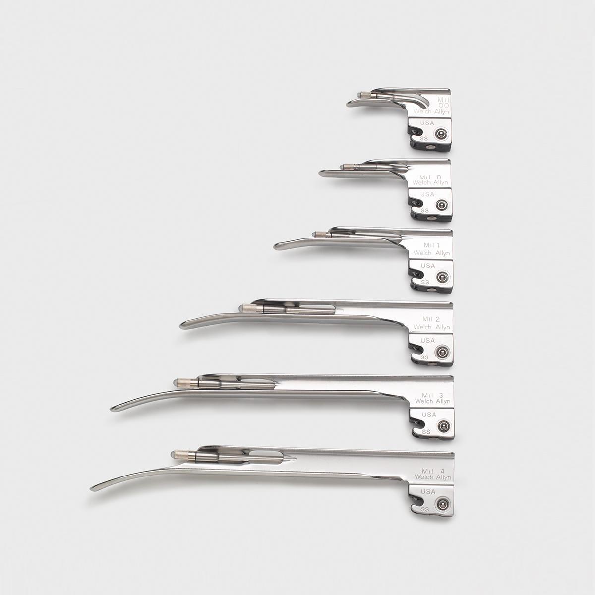 Laryngoscope Miller Blade Set Application: Medical