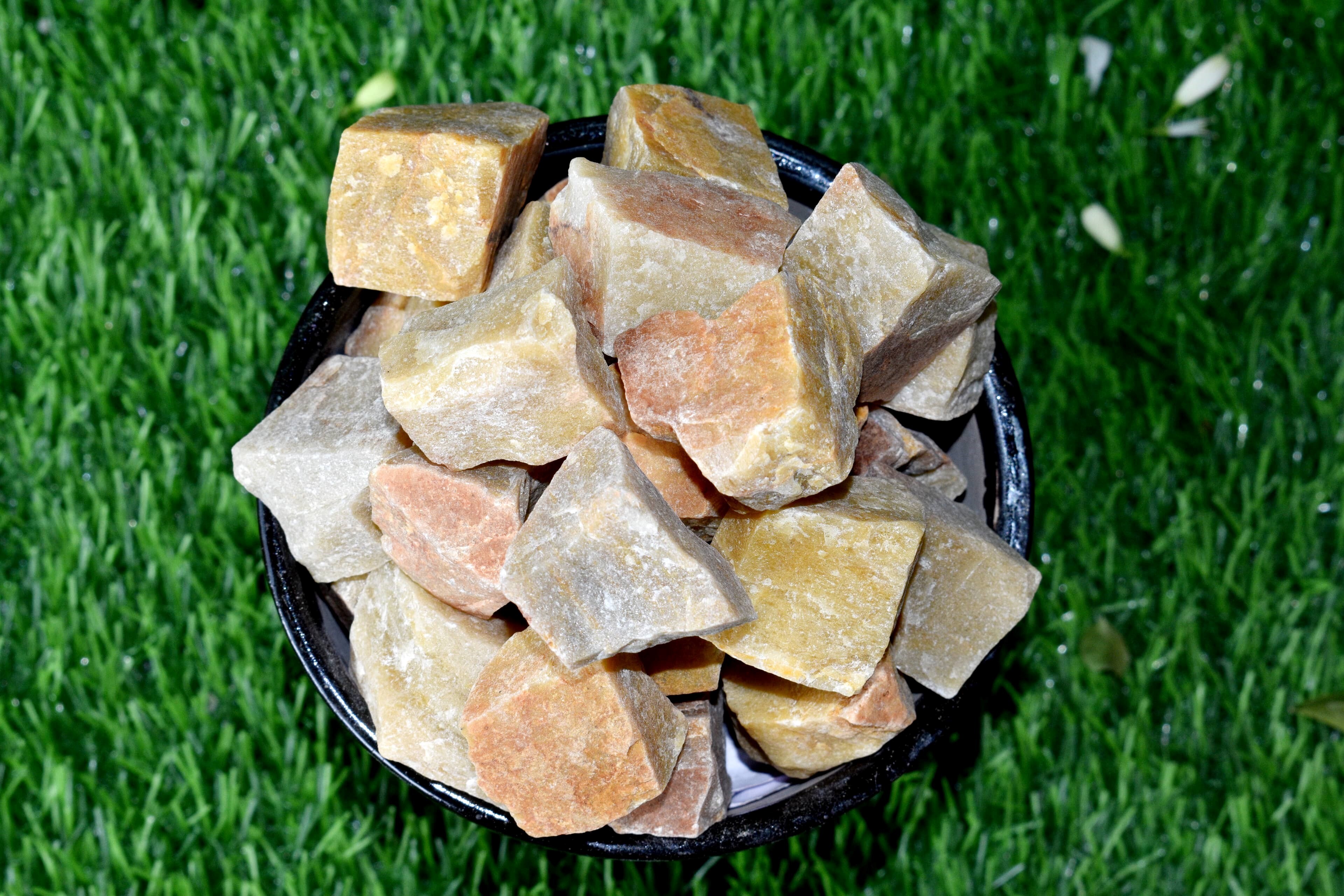 Yellow Aventurine Rough Stone Crystal Raw Rock - Material: Rough Stone, Size: 1 Inch, Color: Yellow, Grade: Aaa, Type: Natural | Unique Patterns, Multi Shape