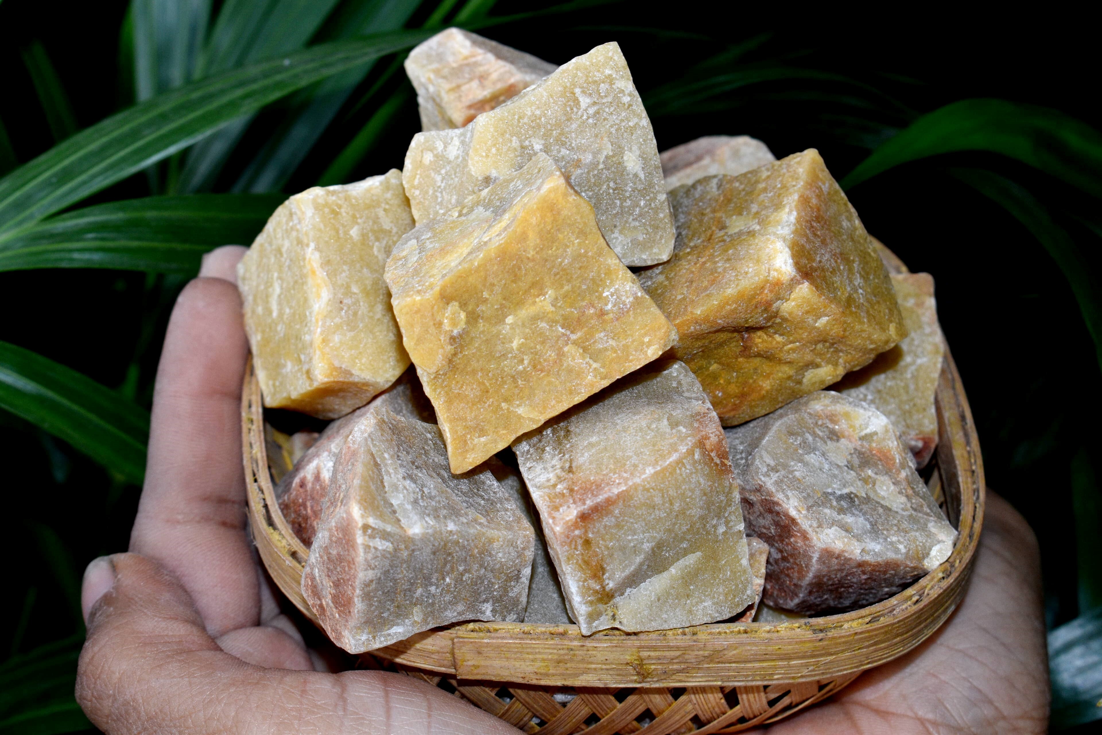 Yellow Aventurine Rough Stone Crystal Raw Rock - Material: Rough Stone, Size: 1 Inch, Color: Yellow, Grade: Aaa, Type: Natural | Unique Patterns, Multi Shape