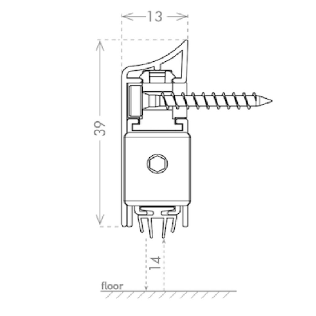 External Automatic Drop Down Seal