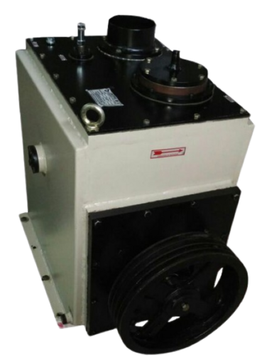 Thermal Oil-Sealed Rotary Vane Vacuum Pump - Cast Iron, 200-10000 lpm Flow Rate, Matte Black/Grey Finish | High Pressure, Max Suction 760 mm/hg to 0.005 mmhg, Electric Powered
