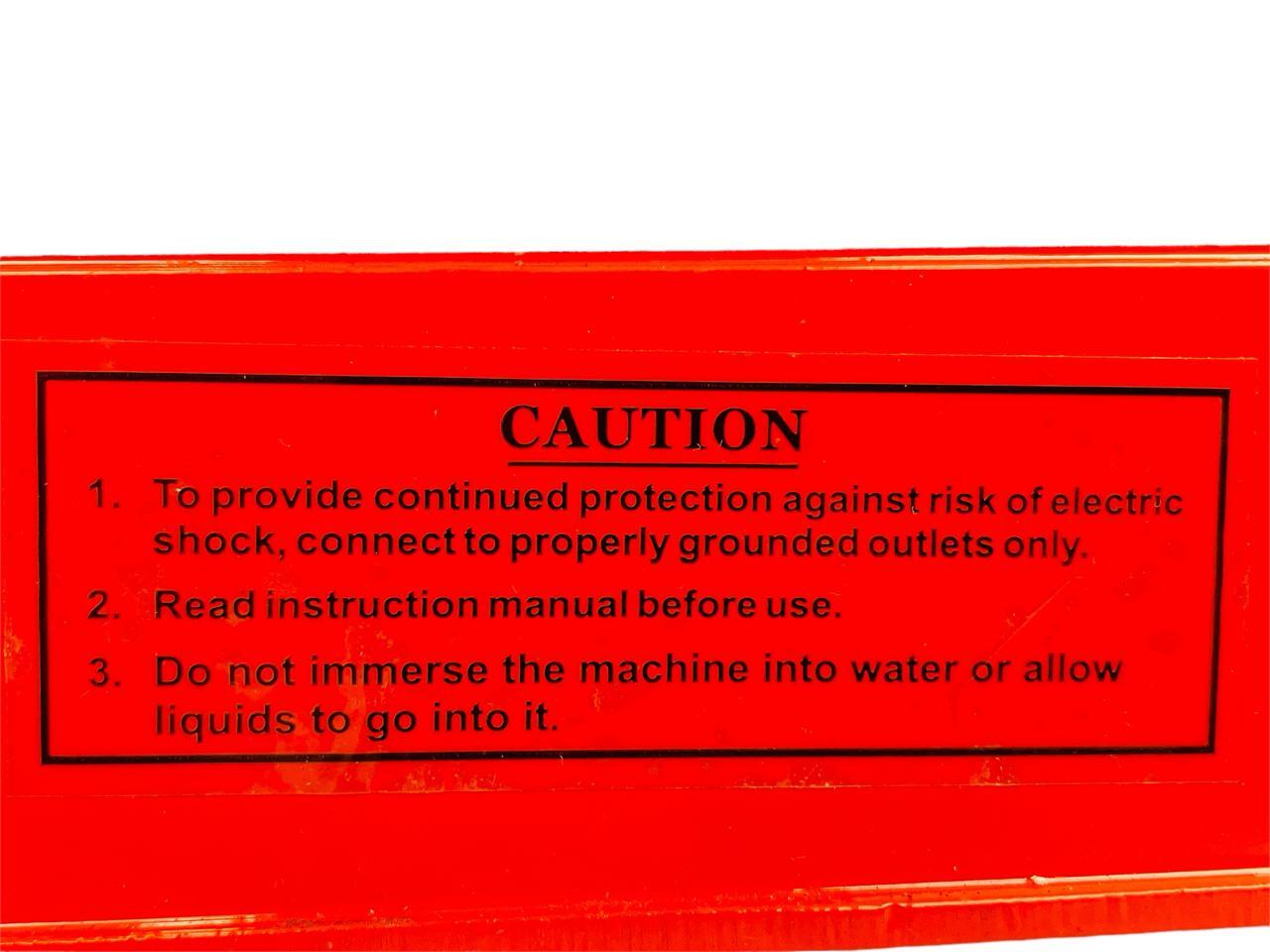Hand Impulse Sealer - Manual, 305x85x155 Mm, Orange | Adjustable Heat, Audio & Visual Indicators, Simultaneous Sealing And Cutting, 240v Electric Operation