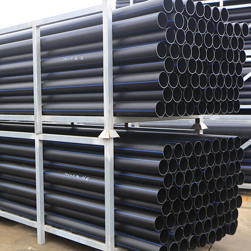 HDPE Round Pipe - High-Density Polyethylene Material, Sleek Black Color , Dependable Strength with Warranty