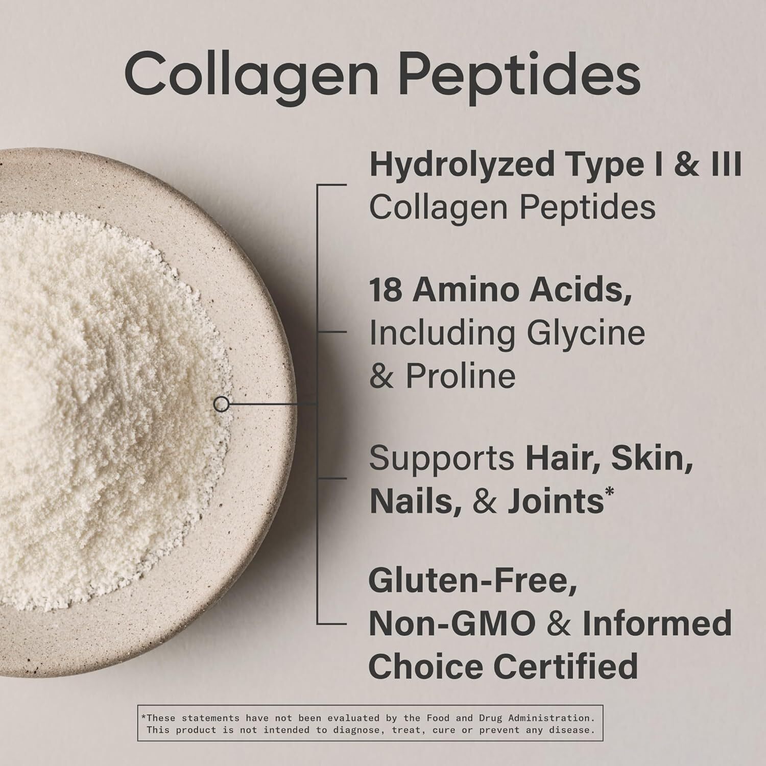Sports Research Collagen Peptides Hydrolyzed Powder