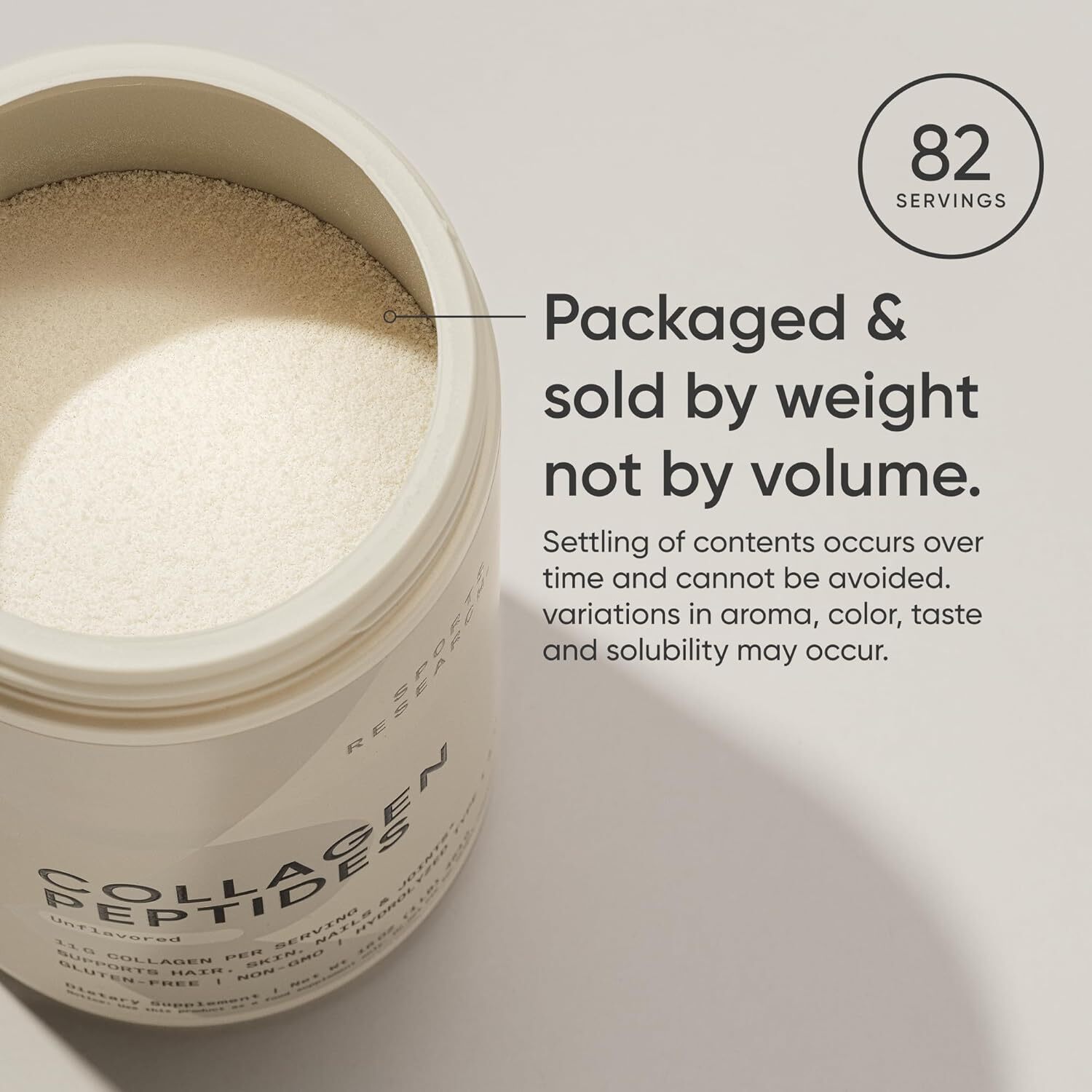 Sports Research Collagen Peptides Hydrolyzed Powder